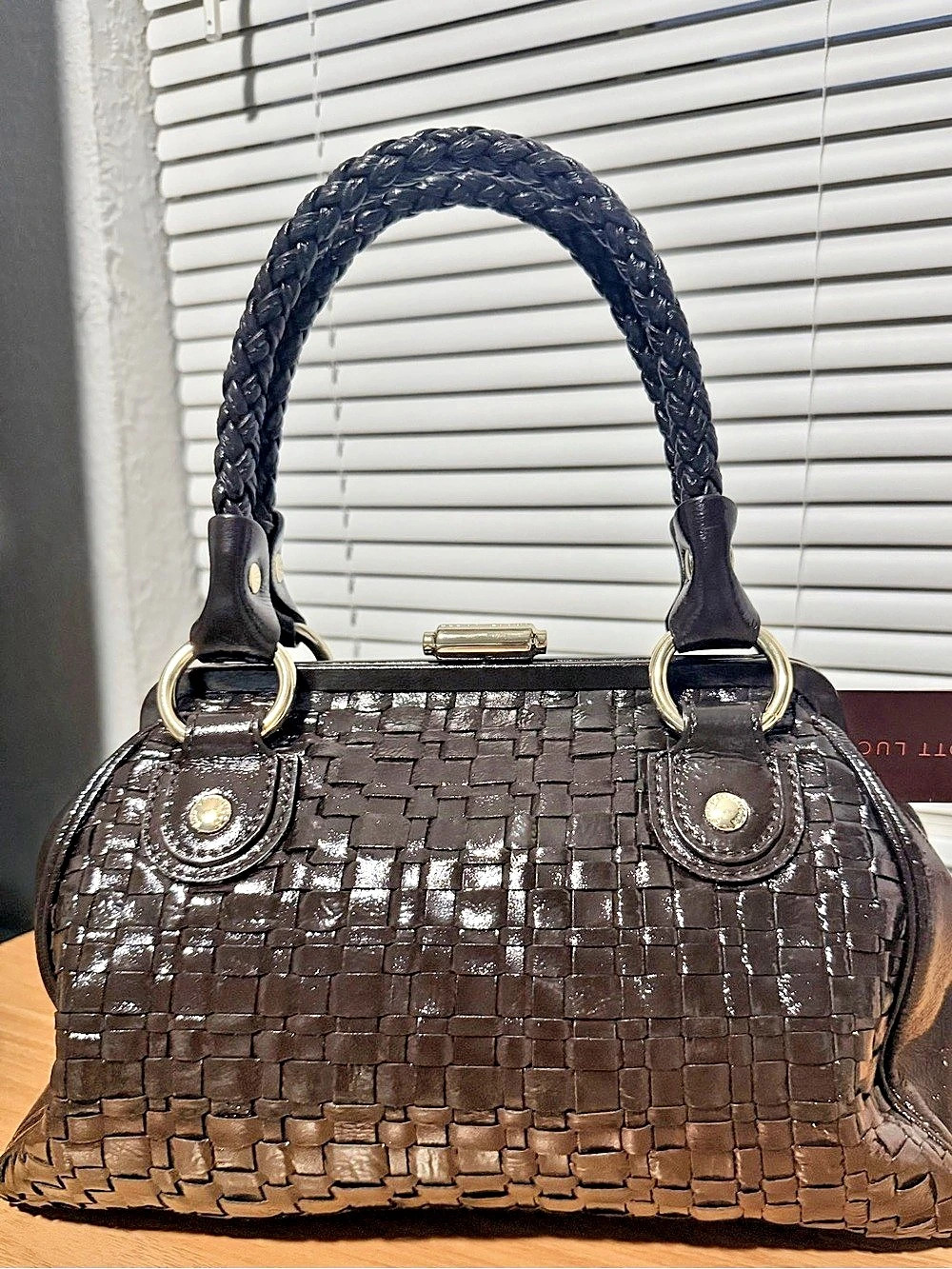 Elliott Lucca Woven Shoulder Bag in Brown